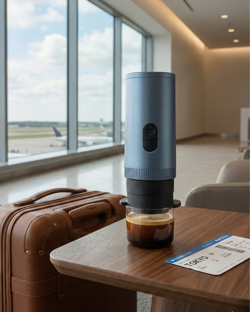 Mile One Espresso: Self-Heating Portable Espresso Maker - Stone