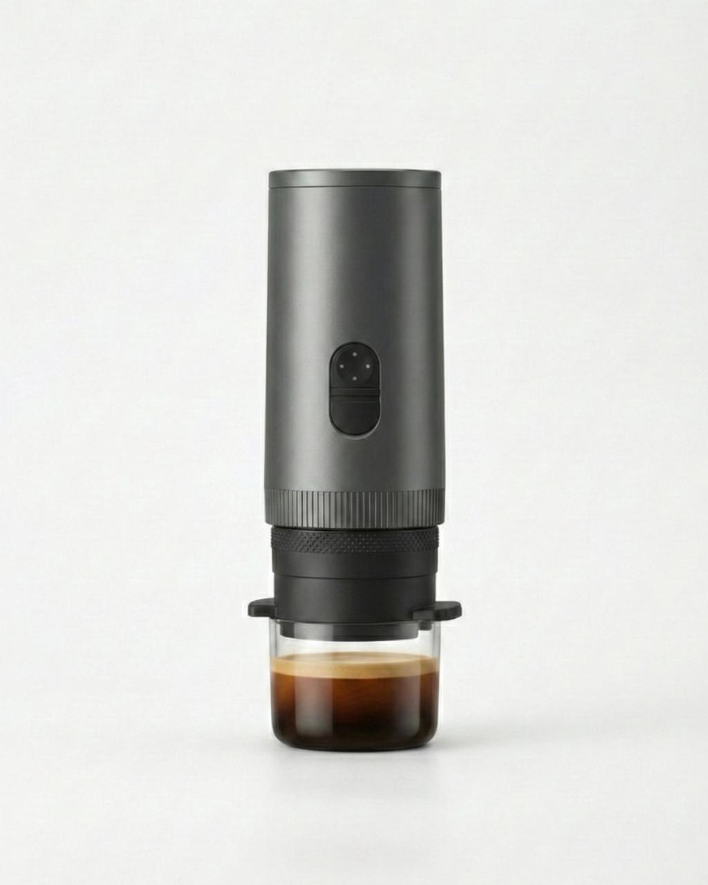 Mile One Espresso: Self-Heating Portable Espresso Maker - Ash